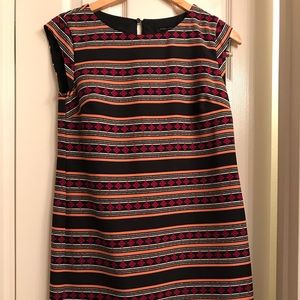 Banana Republic Shift Dress -Stripes and Diamonds